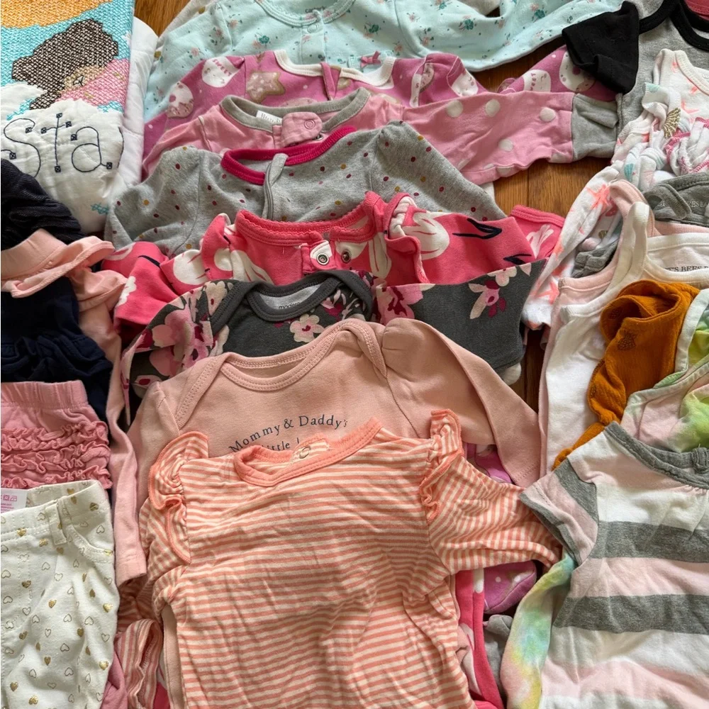 Assorted Baby Girl Clothing Set Mixed Lot 0-3 months m outfits pants - Picture 6 of 8